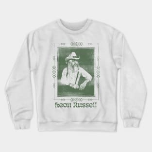 Leon Russell /// Vintage Aesthetic Fan Art Design Crewneck Sweatshirt